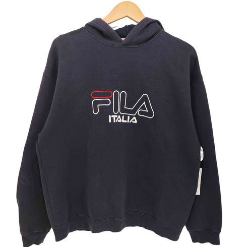 フィラ FILA 90s 裏起毛プルオーバーパーカー メンズ
