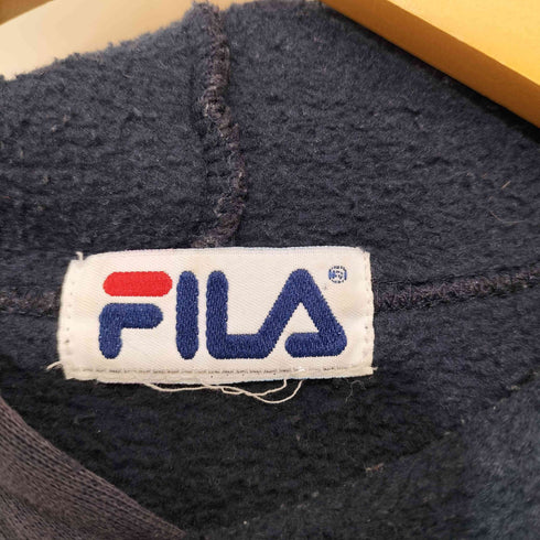 フィラ FILA 90s 裏起毛プルオーバーパーカー メンズ
