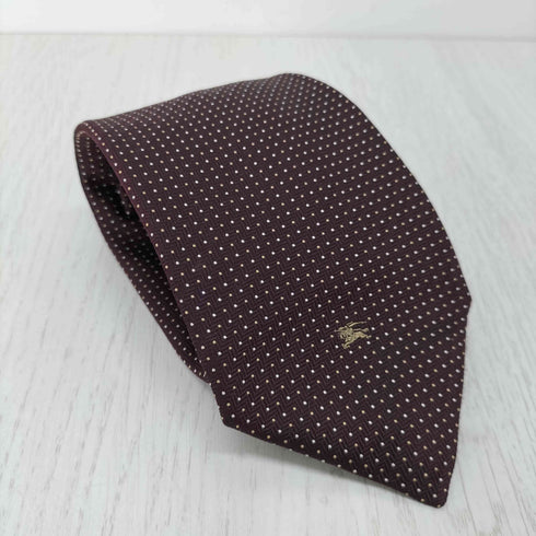 バーバリーブラックレーベル BURBERRY BLACK LABEL シルク100% 総柄ネクタイ メンズ