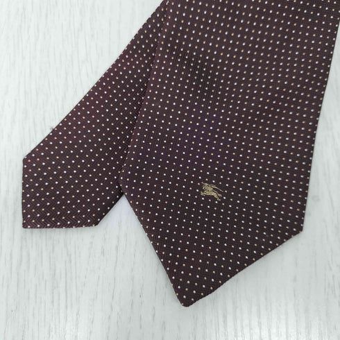 バーバリーブラックレーベル BURBERRY BLACK LABEL シルク100% 総柄ネクタイ メンズ