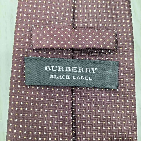 バーバリーブラックレーベル BURBERRY BLACK LABEL シルク100% 総柄ネクタイ メンズ
