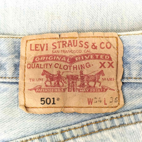 リーバイス Levis ハンガリー製 501 ボタン裏252 ボタンフライデニムパンツ メンズ W34 L6