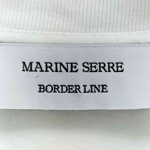 マリーンセル MARINE SERRE ロゴ刺繍クルーネックTシャツ メンズ M