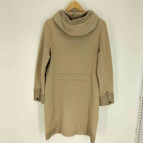 アーメン ARMEN フランス製 コットン ポリ リブ 切替 キルティング フーデット コート レディース