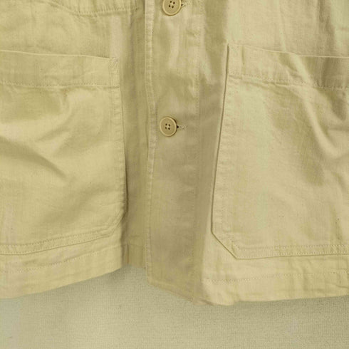 ムジルシリョウヒン 無印良品 23aw カバーオール紳士 木の実から作ったカポック混ヘリンボーン カバーオール メンズ JPN:L