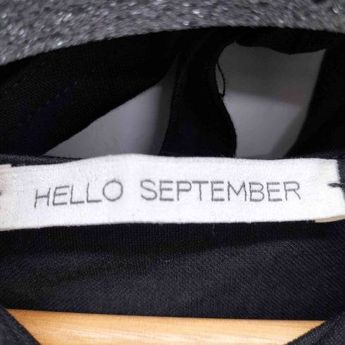 HELLO SEPTEMBER ナイロン混 コットンハイネックトップス レディース import:S