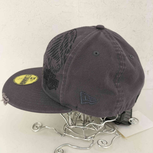 ハーレーダビッドソン HARLEY-DAVIDSON 59FIFTY イーグルプリント ダメージ加工 6パネルキャップ メンズ 7 1/4