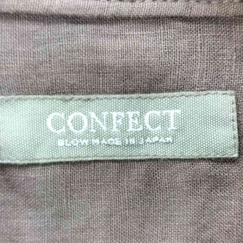 コンフェクト confect 60リネン レギュラーカラーシャツ メンズ JPN:4