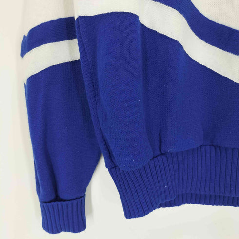 CRAN BARRY USA製 刺繍 ツートン ニット メンズ JPN:XL