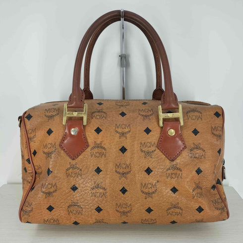 エムシーエム MCM ヴィセトス モノグラム レザー ミニボストンバッグ レディース