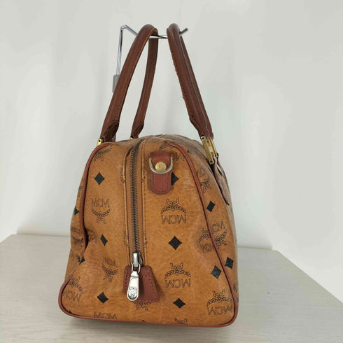 エムシーエム MCM ヴィセトス モノグラム レザー ミニボストンバッグ レディース