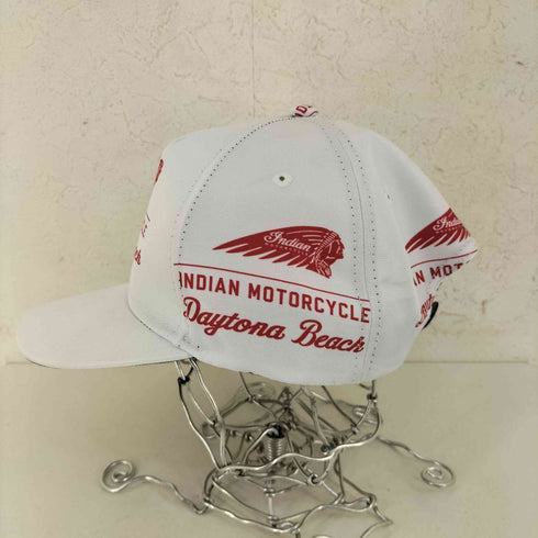 インディアンモーターサイクル INDIAN MOTORCYCLE ロゴプリント トラッカーキャップ メンズ
