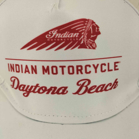 インディアンモーターサイクル INDIAN MOTORCYCLE ロゴプリント トラッカーキャップ メンズ