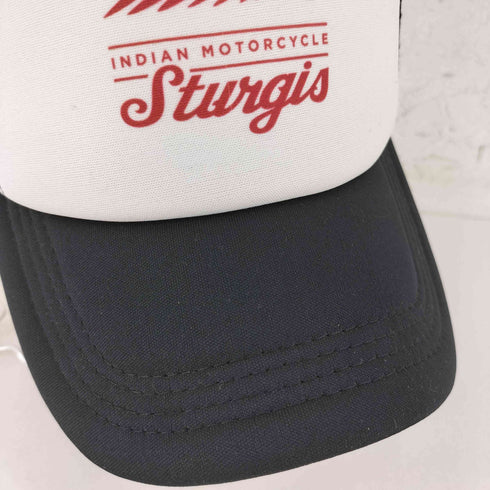 インディアンモーターサイクル INDIAN MOTORCYCLE ロゴプリント トラッカーメッシュキャップ メンズ