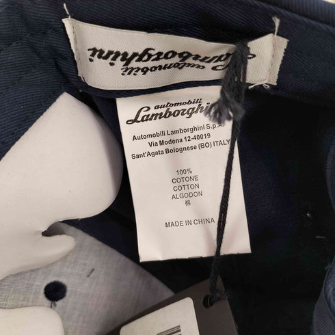 オートモービルランボルギーニ AUTOMOBILI LAMBORGHINI ロゴ刺繍キャップ メンズ