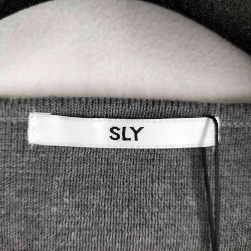 スライ SLY WASHABLE HG V/N CROP カーディガン レディース FREE