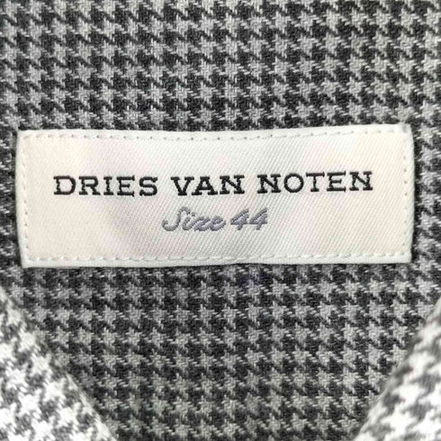 ドリスヴァンノッテン DRIES VAN NOTEN 千鳥格子柄 シャツ メンズ 44