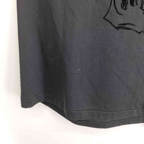 ヨウジヤマモトプールオム Yohji Yamamoto POUR HOMME 天竺スカルプリントクルーネックカットソー メンズ JPN:3