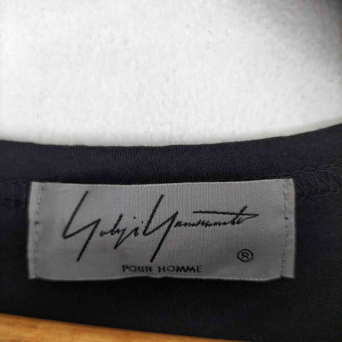 ヨウジヤマモトプールオム Yohji Yamamoto POUR HOMME 天竺スカルプリントクルーネックカットソー メンズ JPN:3
