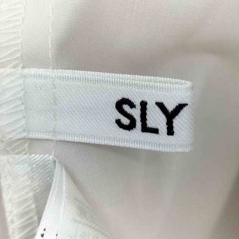 スライ SLY BACK RIBBON SHEER SLEEVE トップス レディース FREE