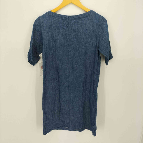 スティーブンアラン Steven Alan USA製 リネン100% S/S クロップド ワンピース レディース US:0-2