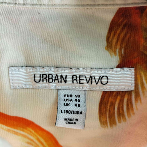 アーバン レヴィヴォ URBAN REVIVO 金魚総柄 L/S シャツ メンズ JPN:L