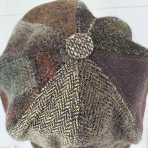 ニューヨークハット NEWYORK HAT&CAP CO. USA製 パッチワーク ウールキャスケット メンズ XL
