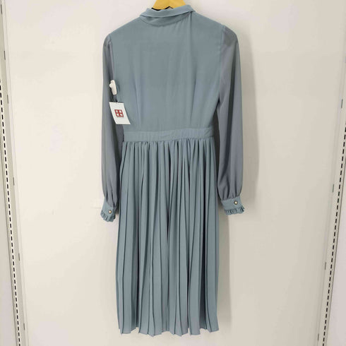 L/S レースデザイン プリーツワンピース レディース JPN:S