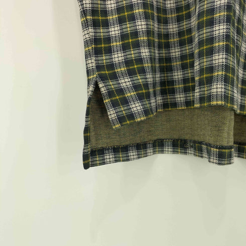 ポロバイラルフローレン Polo by RALPH LAUREN 90S ゴルフエンブレム タータンチェック S/S ポロワンピース レディース import:L