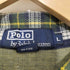 ポロバイラルフローレン Polo by RALPH LAUREN 90S ゴルフエンブレム タータンチェック S/S ポロワンピース レディース import:L