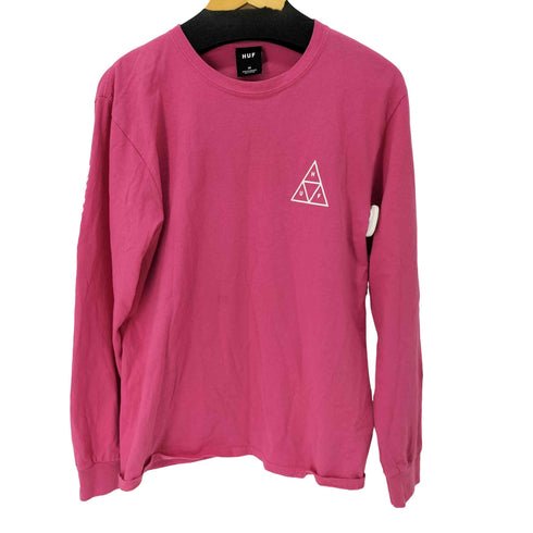 ハフ HUF ESSENTIALS TT L/S TEE トライアングル ロゴプリントTシャツ メンズ JPN:M