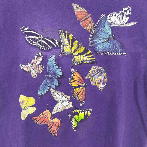蝶 バタフライ Tシャツ メンズ