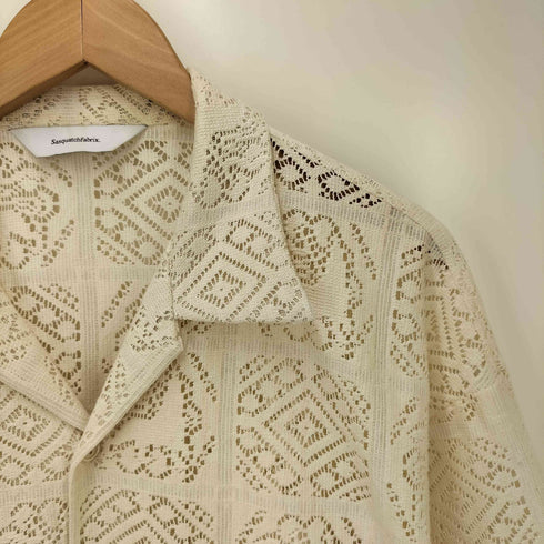 サスクワァッチファブリックス SASQUATCHfabrix. 23SS JAH LION LACE H/S OC SHIRT メンズ JPN:XL