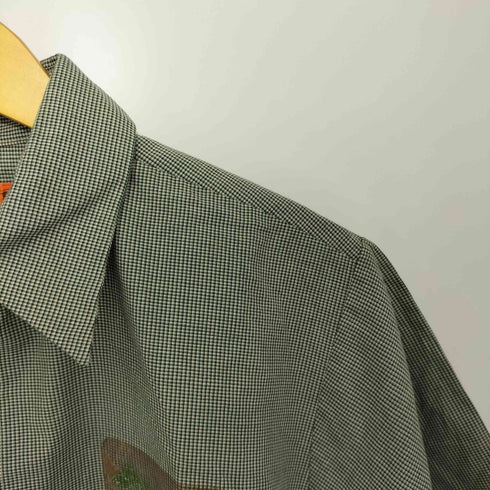 レッドキャップ RED KAP 企業ロゴ S/S 総柄 ワーク シャツ メンズ import:L