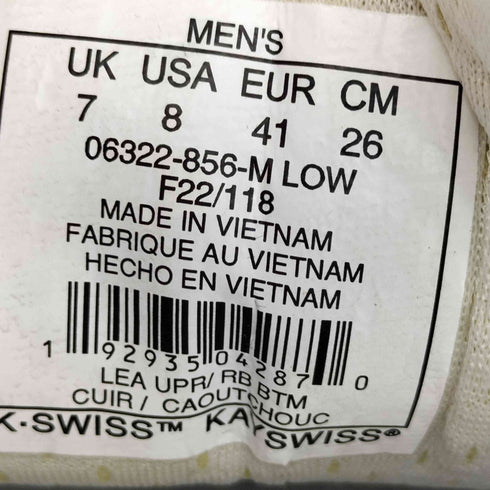 ケースイス KSWISS K-SWISS CLASSIC 88 クラシック 88 メンズ JPN:26
