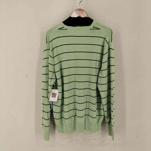 アイゾッド IZOD SWEATER クルーネック ストライププルオーバー メンズ L/G
