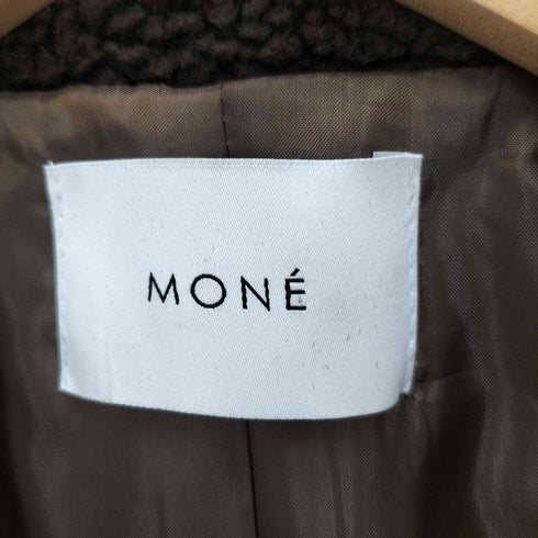 MONE SEOUL 襟ボア ウール チェスター コート ユニセックス メンズ