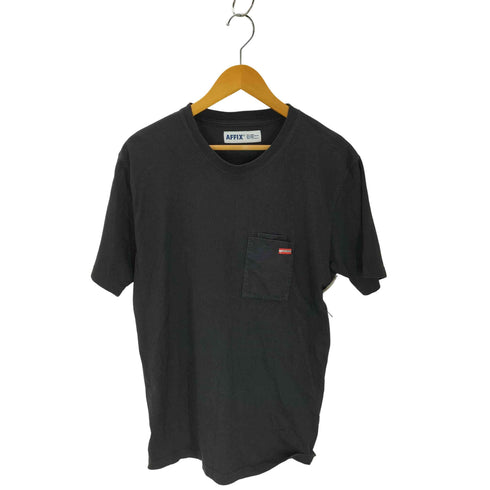 アフィックス AFFIX バックプリント クルーネック ポケット半袖Tシャツ メンズ JPN:M