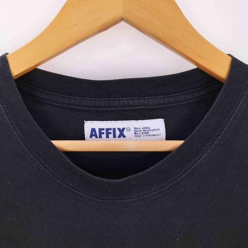 アフィックス AFFIX バックプリント クルーネック ポケット半袖Tシャツ メンズ JPN:M