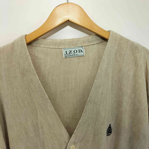 アイゾッド IZOD USA製 ロゴ刺繍 ニット カーディガン メンズ import:XL