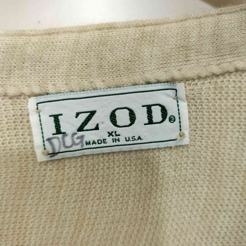 アイゾッド IZOD USA製 ロゴ刺繍 ニット カーディガン メンズ import:XL