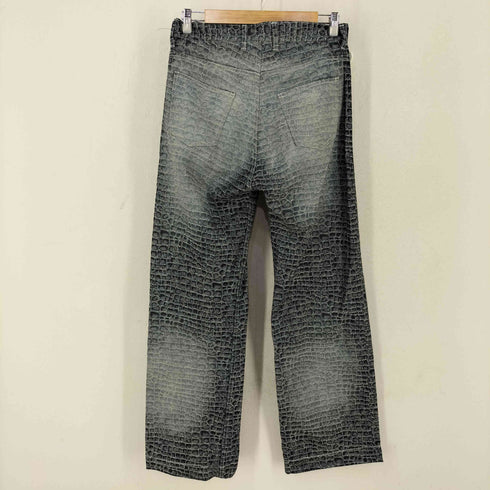 LIBRIO MENDONCA DENIM PANTS TEETH JACQUARD PATTERN デニムジャガードパンツ メンズ JPN:M
