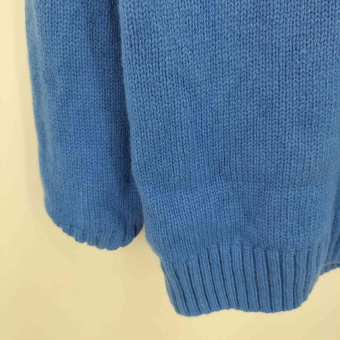 ザラ ZARA WOOL KNIT エルボーパッチ クルーネック ウール ニット メンズ import:L