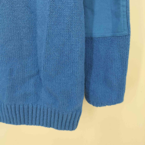 ザラ ZARA WOOL KNIT エルボーパッチ クルーネック ウール ニット メンズ import:L