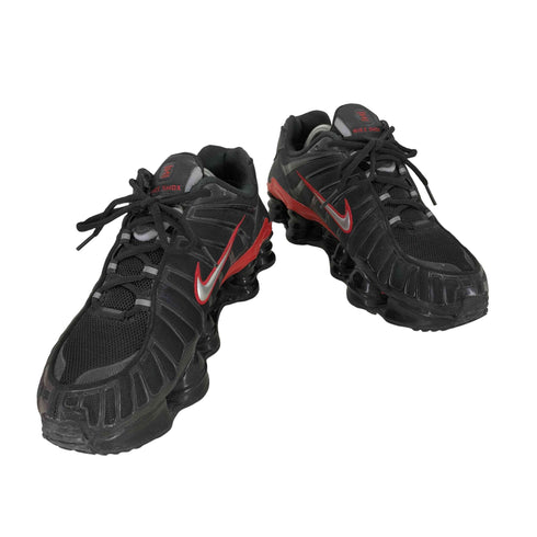 ナイキ NIKE SHOX TL BLACK/METALLIC SILVER-UNIVERSITY RED メンズ JPN:27