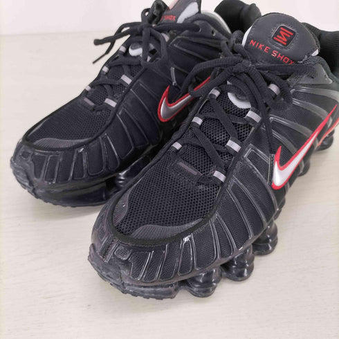 ナイキ NIKE SHOX TL BLACK/METALLIC SILVER-UNIVERSITY RED メンズ JPN:27