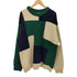 ザラ ZARA COLOUR BLOCK SWEATER クルーネック カラーブロック ニット メンズ import:XL