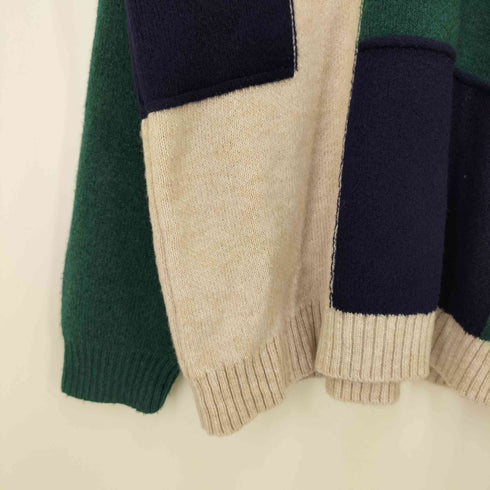 ザラ ZARA COLOUR BLOCK SWEATER クルーネック カラーブロック ニット メンズ import:XL