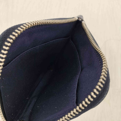 ヒューマンメイド HUMAN MADE LEATHER ZIP WALLET NAVY メンズ