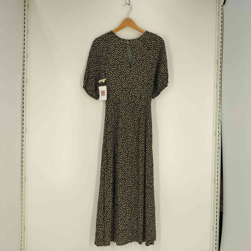 ザラ ZARA 小花柄 レーヨン パフスリーブ ワンピース レディース import:S